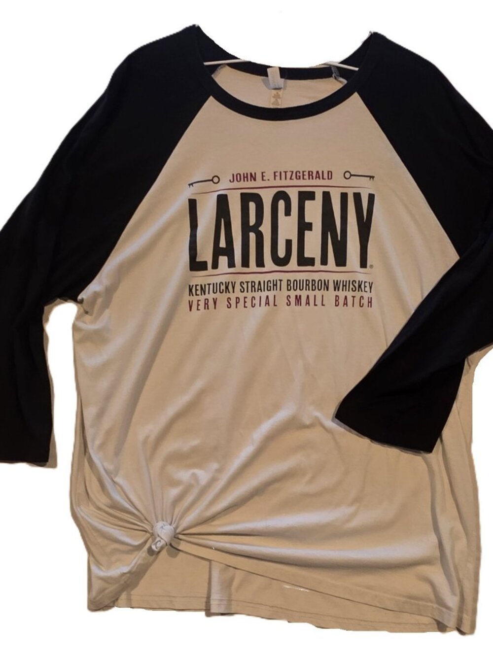 *John E. Fitzgerald Larceny Bourbon 3/4-Sleeve Raglan Baseball Tee*